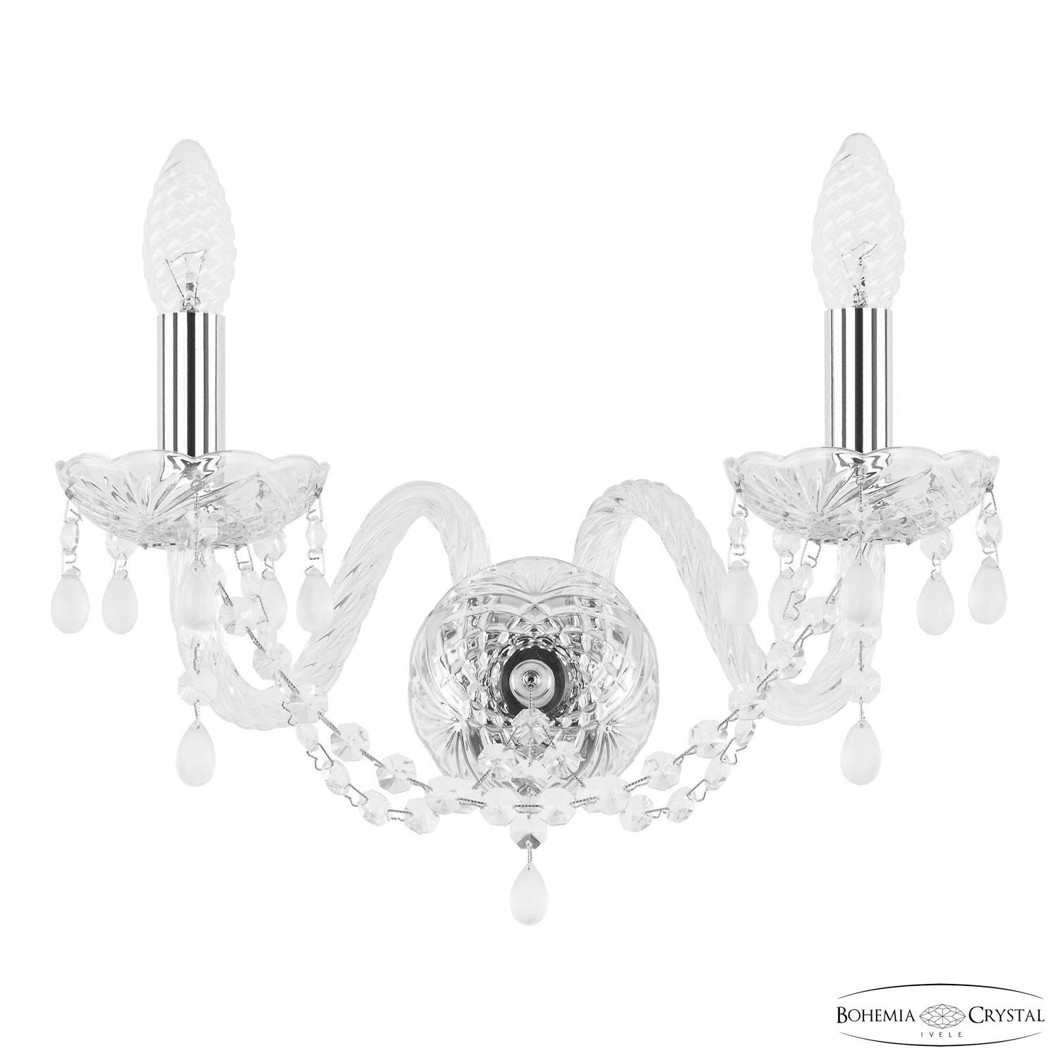 Бра Bohemia Ivele Crystal 112B/2/165 Ni V0300_BI