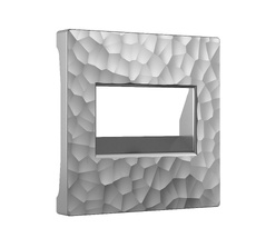 Накладка для двойной розетки Еthernet RJ-45 (серебряный) Hummer a052072_WR