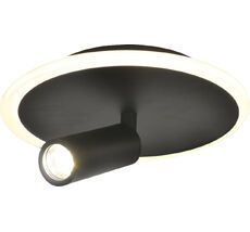 Настенно-потолочный светодиодный светильник 20046LED 20046SMA/01LED BK 20Вт, металл/акрил, черный Escada 20046SMA/01LED BK_ESC