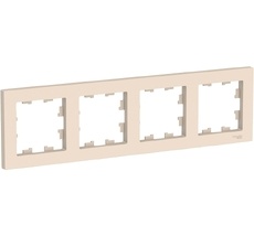 Рамка на 4 поста (бежевый) Systeme Electric ATN000204