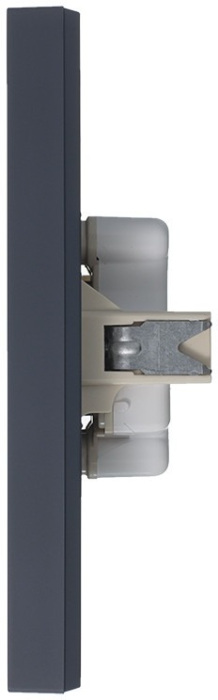 Розетка встраиваемая двойная без заземления (грифель) Systeme Electric ATN000720