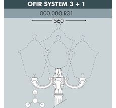 Консоль для паркового фонаря OFIR 000.000.R31.A0