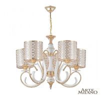 Подвесная люстра Arte Milano Florentina 301237/5 Wh/Gd
