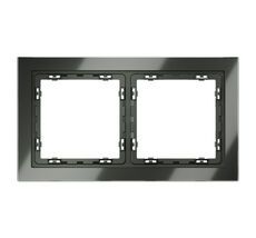 Рамка стеклянная VOLTUM S70 на 2 поста VLS110206