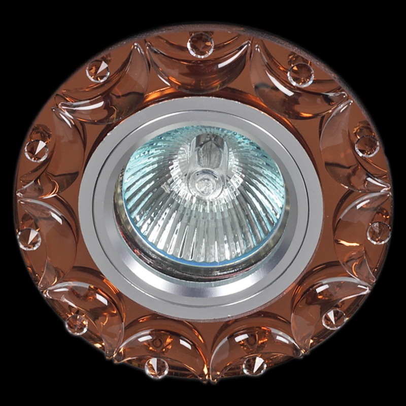 Точечный светильник круглый Sneha 1288/CT MR16 BN_SN