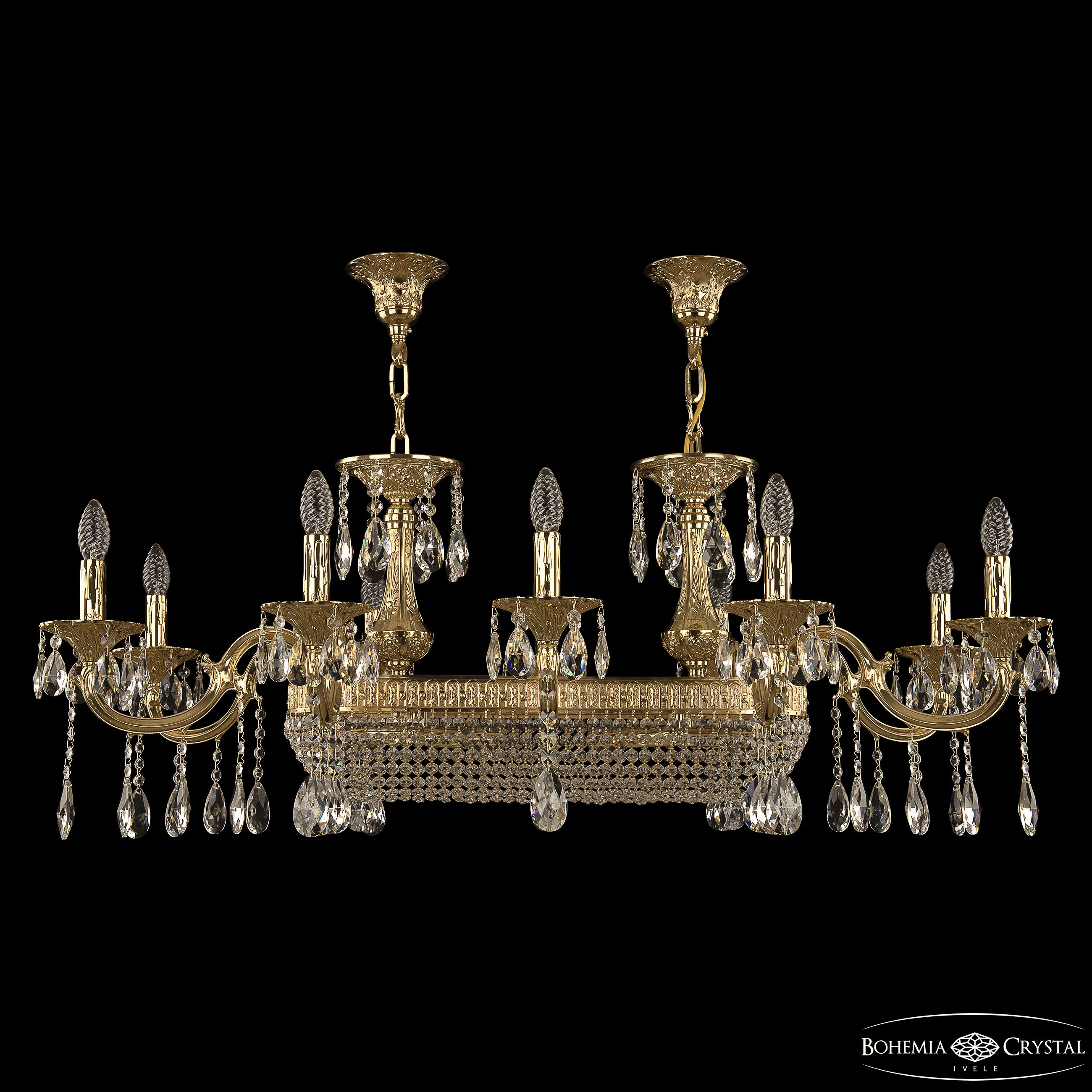 Хрустальная люстра Bohemia Ivele Crystal Verona 72153/10/250/600 G_BI