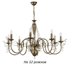 Большая люстра Kutek LUC-ZW-12(P)