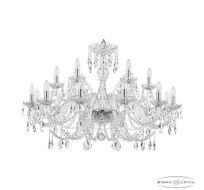 Хрустальная люстра Bohemia Ivele Crystal 105/12+6/360 Ni_BI