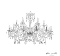 Хрустальная люстра Bohemia Ivele Crystal 105/12+6/360 Ni_BI