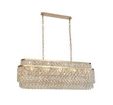 Подвесная люстра Newport TIFFANY 8530/120 C oval gold polished_NP