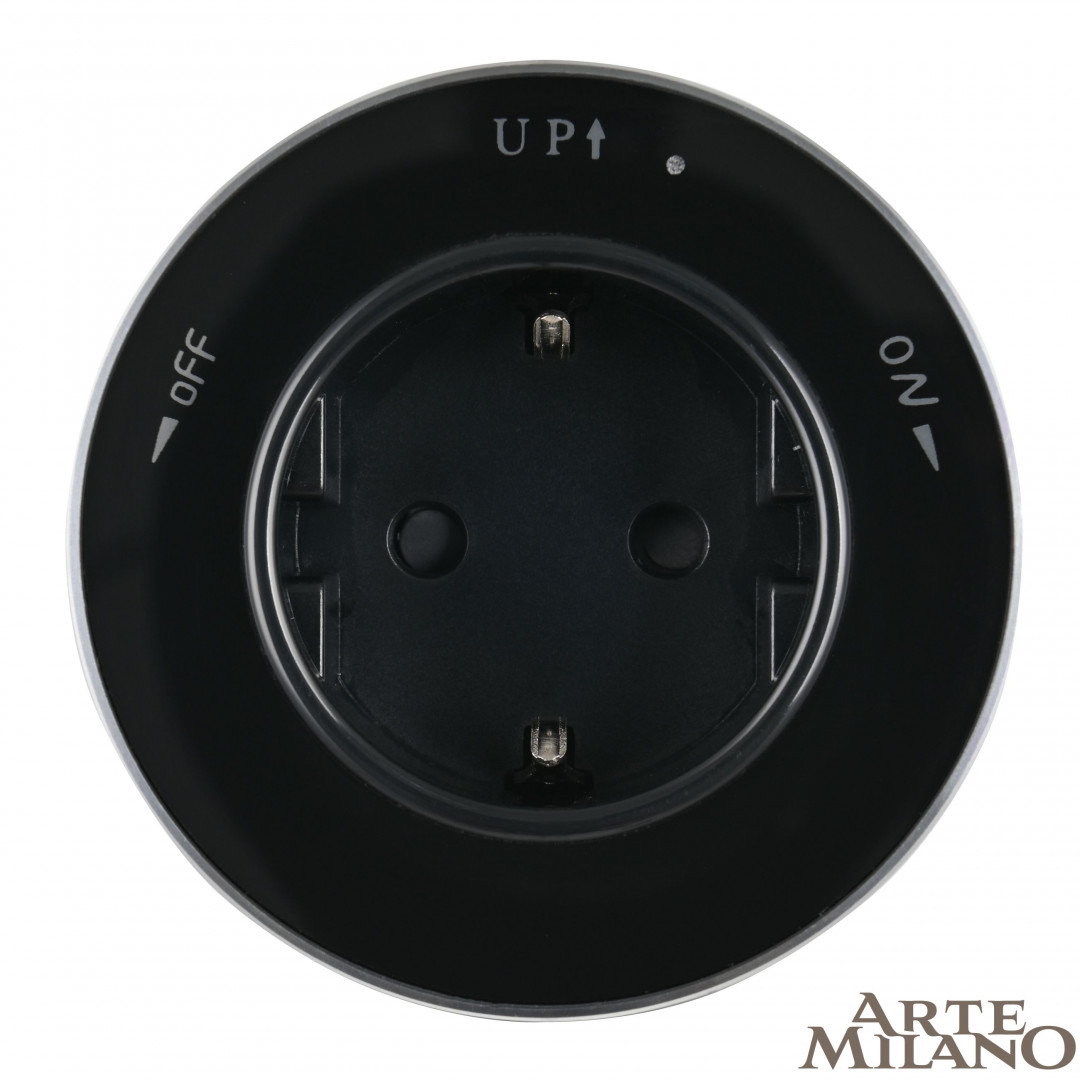 Трековая розетка Arte Milano track-sockets 380011TS/ES Black