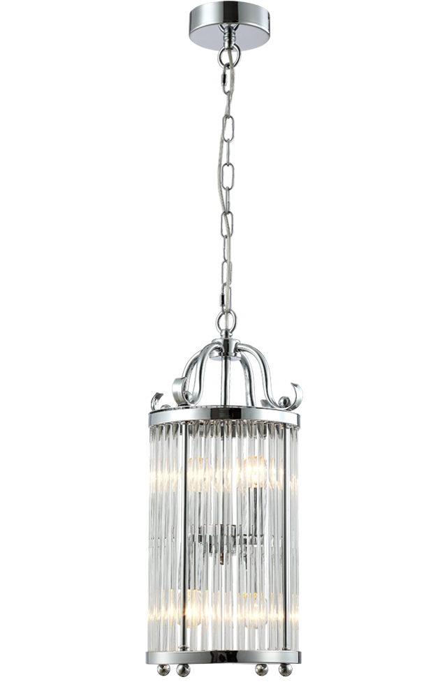 Подвесной светильник Crystallux TADEO TADEO SP4 D200 CHROME/TRANSPARENTE_CR