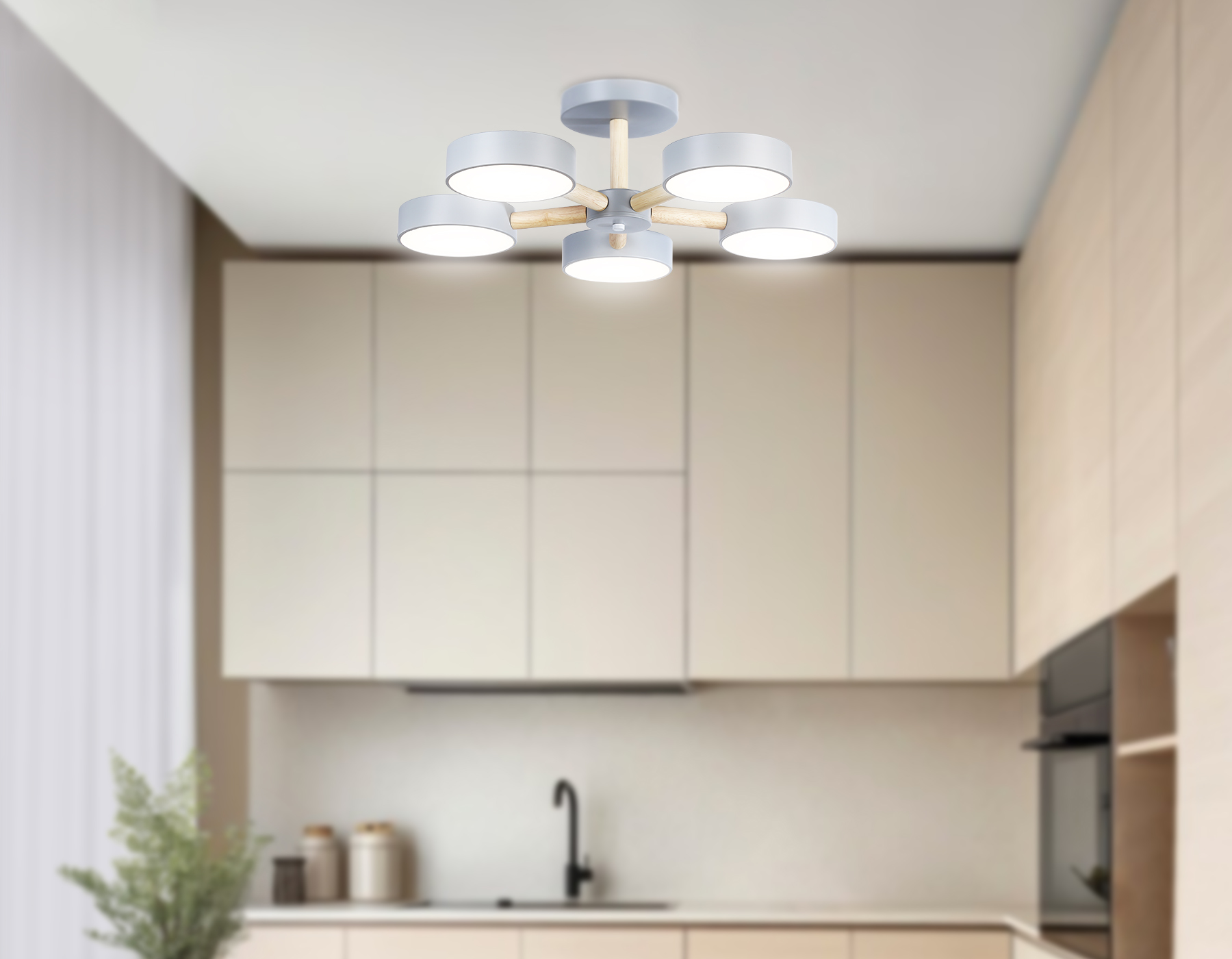 Потолочная люстра с пультом Ambrella Light COMFORT FL4826_AMB