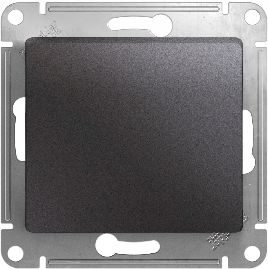 Выключатель встраиваемый одноклавишный с подсветкой (графит) Systeme Electric GSL001361