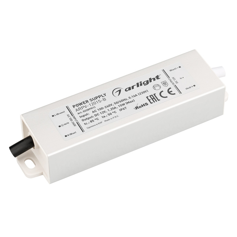 Блок питания ARPV-12015-B 12V, 1.3A, 15W 022899(1)_ARL