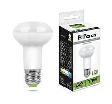 Лампочка светодиодная груша E27 11W 4000K 880lm 25511 Feron 25511_FR