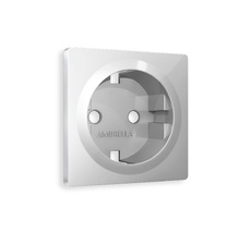 Лицевая панель для электрической розетки с заземлением QUANT Ambrella Volt ALFA AP4060_AMB