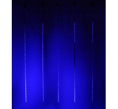 Гирлянда Тающие Сосульки 5шт по 100см, 24В, 480 Синих Светодиодов, Провод Черный ПВХ, IP55 CCL480-10-1B