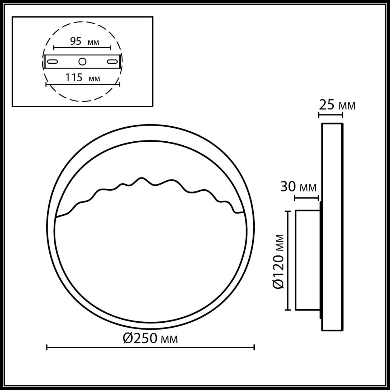 Настенный светильник ODEON LIGHT VALLEY 4359/9WL