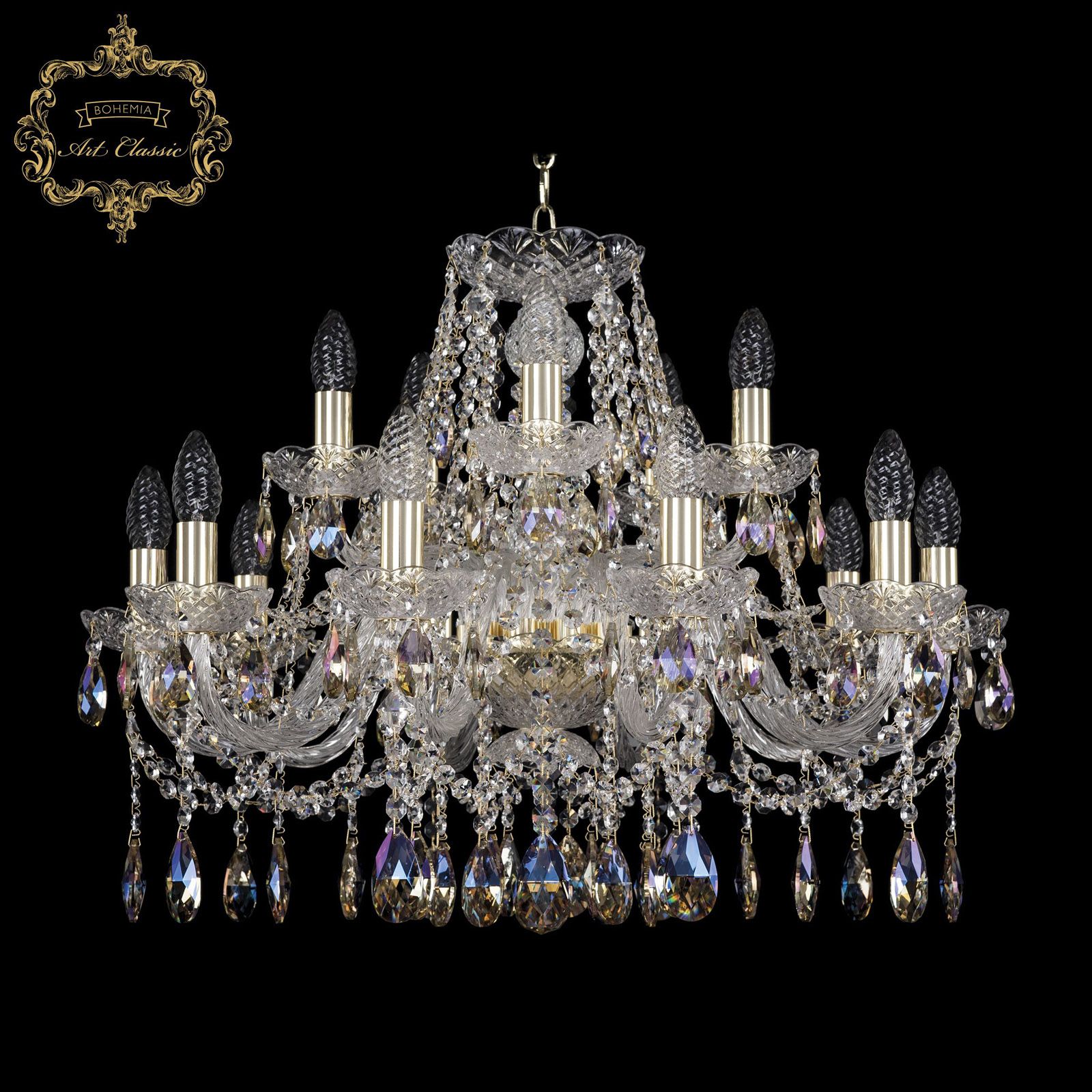Хрустальная люстра Bohemia Art Classic 11.12.10+5.240.Gd.Sp.K801_BI