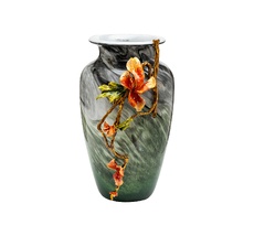 Ваза стеклянная с цветком Garda Decor 55RV6816L