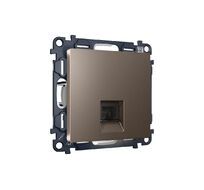 Розетка телефонная Ambrella Volt ALFA RJ-11(4P4C) с защитной шторкой QUANT MA642030_AMB