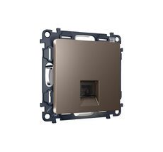 Розетка телефонная Ambrella Volt ALFA RJ-11(4P4C) с защитной шторкой QUANT MA642030_AMB