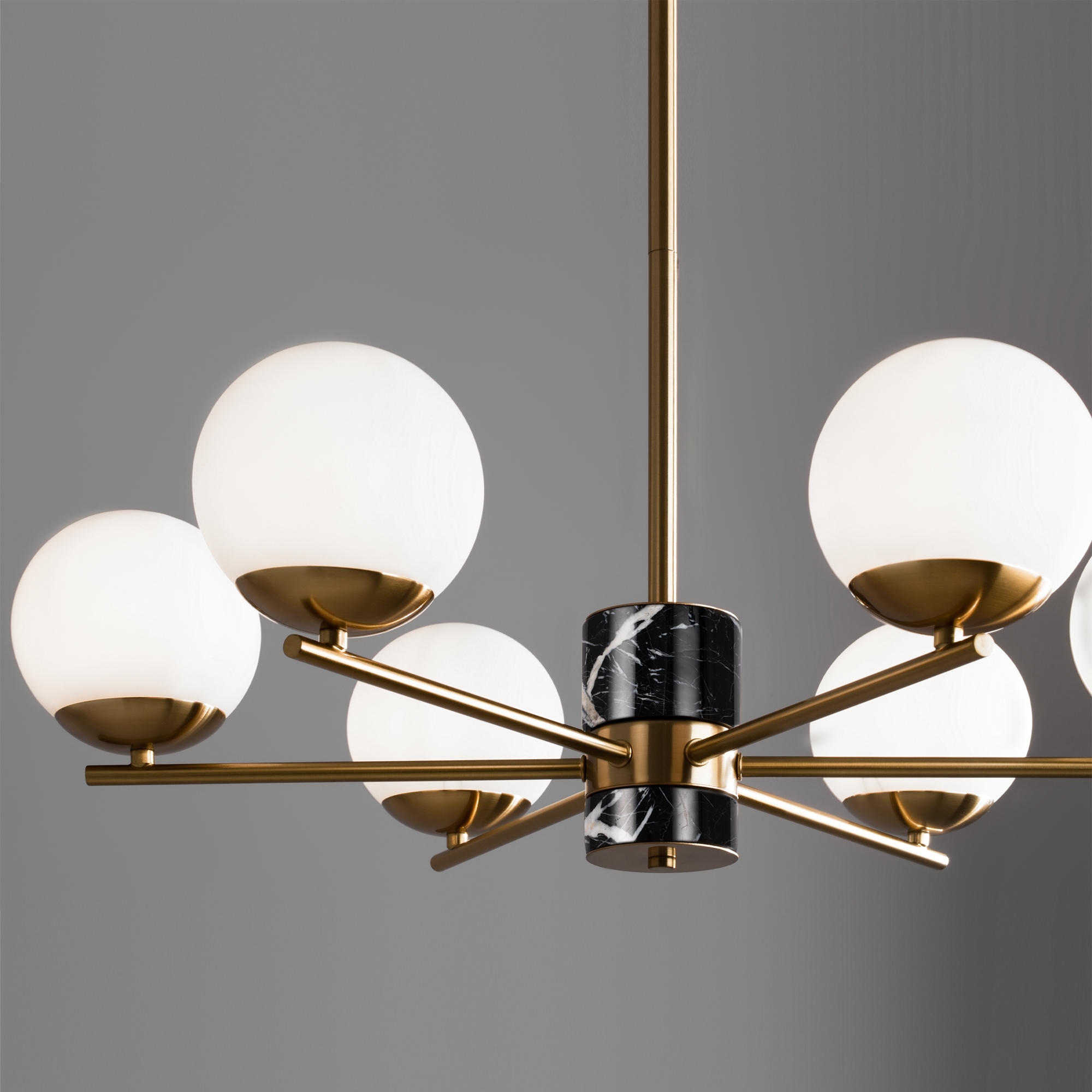 Подвесная люстра Freya на штанге Marble FR5230PL-06BS_MY