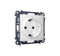 Розетка Ambrella Volt ALFA с заземлением со шторками 2P+E 16A-250V QUANT MA127010_AMB
