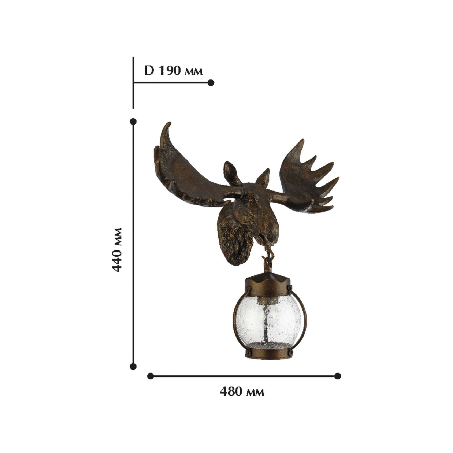 Уличный настенный светильник Hunt 1848-1W