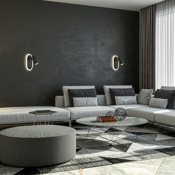 Спот светодиодный Escada 10222/2LED Black_ESC