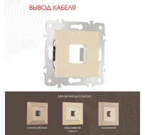 Вывод кабеля Arte Milano 203.49-1.shampan