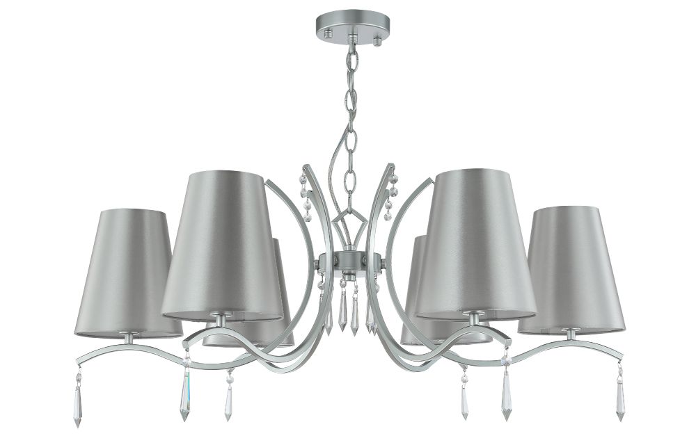 

Подвесная люстра Crystallux RENATA RENATA SP6 SILVER, RENATA SP6 SILVER