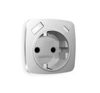 Лицевая панель для электрической розетки с заземлением со шторками 2USB A+C QUANT Ambrella Volt OMEGA OP4100_AMB