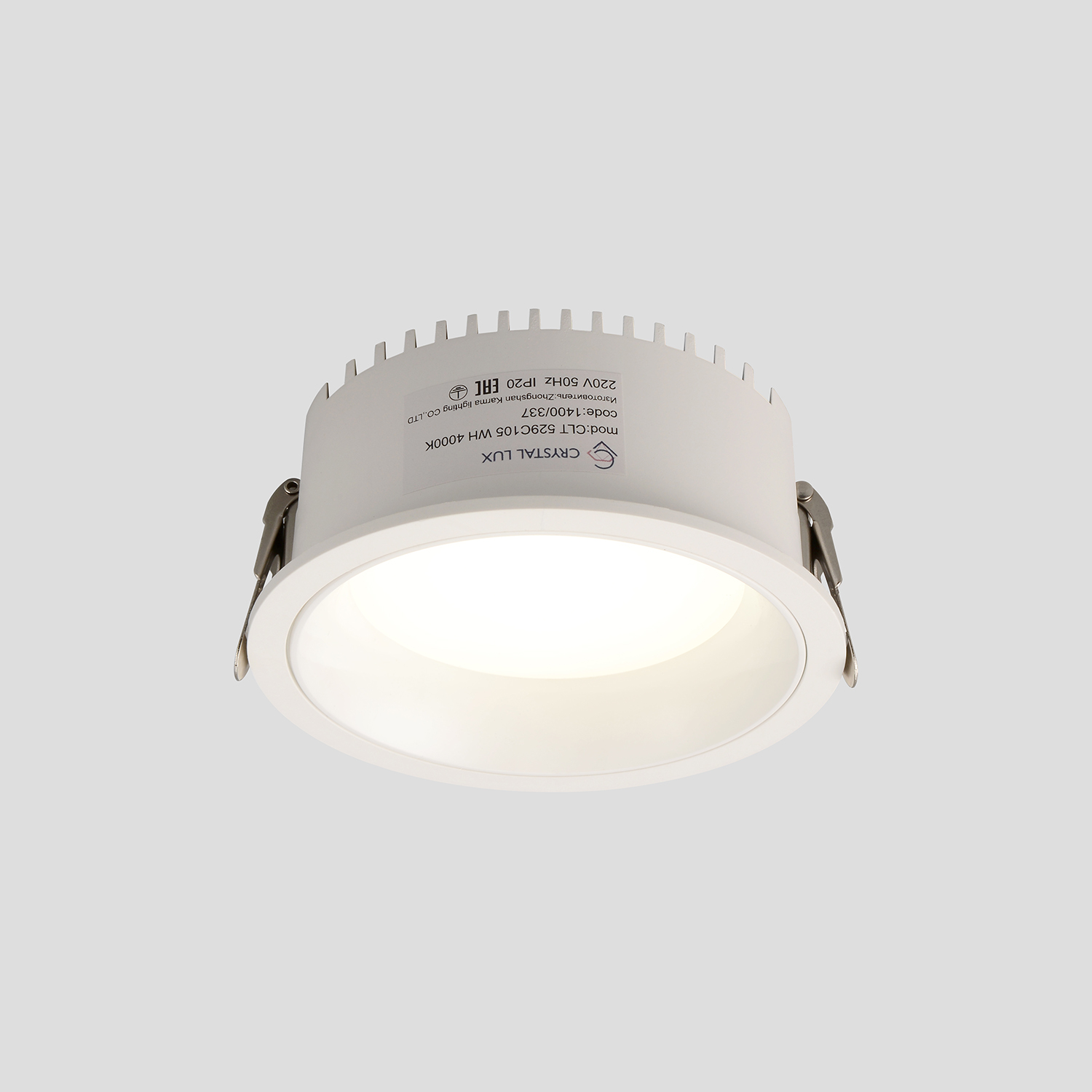 Встраиваемый светильник Crystal Lux CLT 529C105 WH 4000K_CR