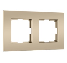 Рамка на 2 поста Slab (шампань софт) Werkel a071624_WR