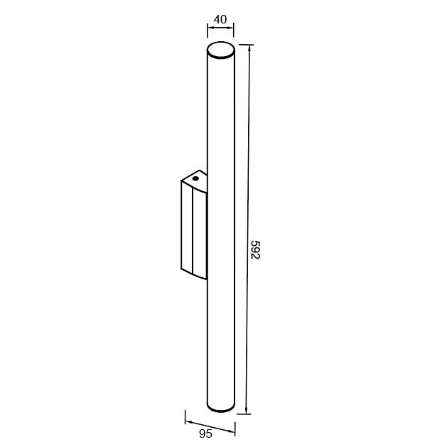 Настенный светильник Mantra ANTIGA 9257_MN