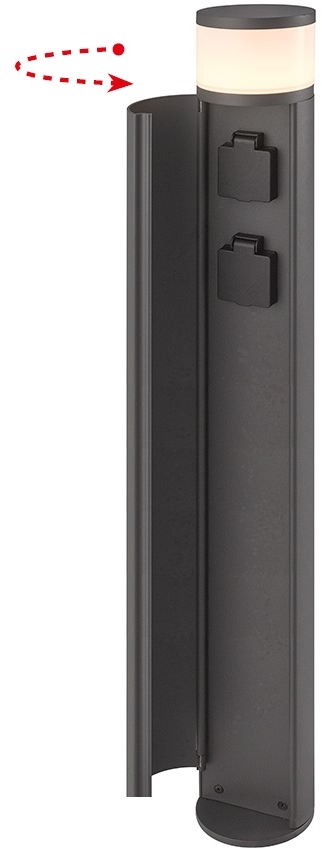 Наземный светильник IP44 светодиодный с розеткой Oasis Light AL6033-980 Bl_OL