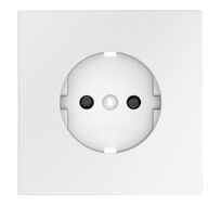 Накладка для розетки Voltum с заземлением и защитными шторками S70 VLS000702