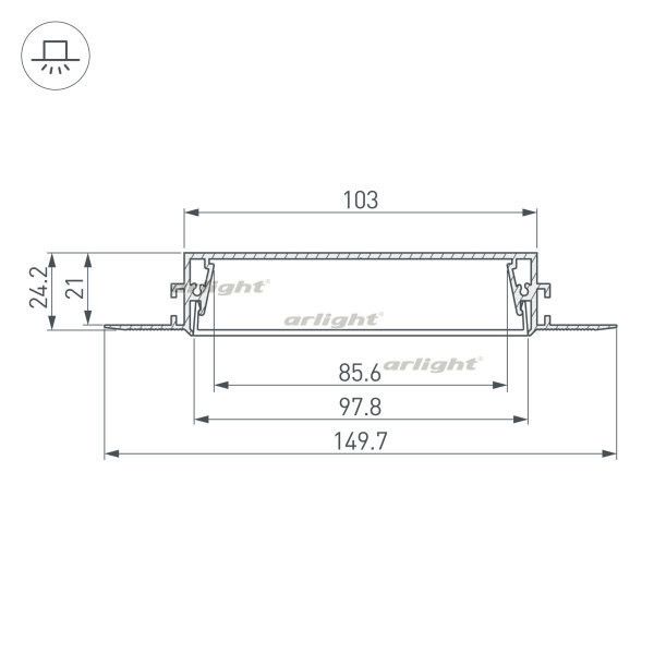 Профиль Arlight SL-LINIA 034987_ARL