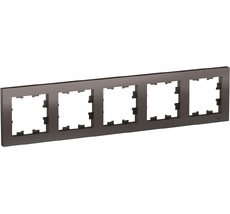 Рамка на 5 постов (мокко) Systeme Electric ATN000605