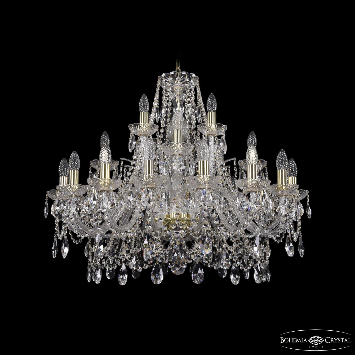 Хрустальная люстра Bohemia Ivele Crystal 1411/16+8+4/300 G_BI