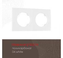 Рамка из поликарбоната на 2 поста Arte Milano 502.04-2.white