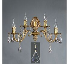 Бра Ambiente ALICANTE 8888/2+2 AB Leaf crystal_BZ