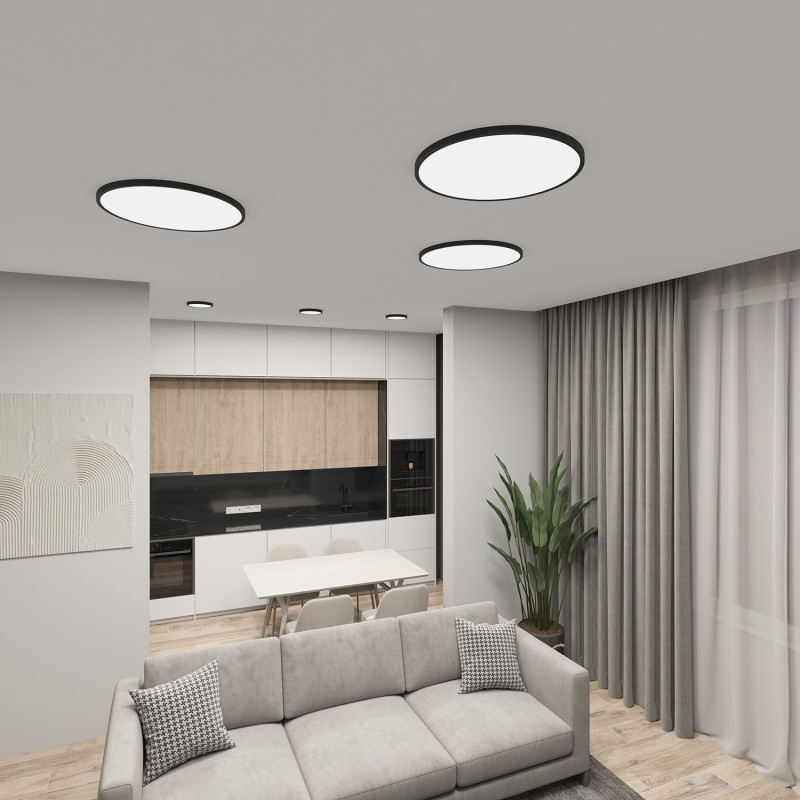 Потолочный светильник Denkirs THIN DK6522-BK