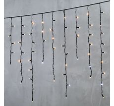 Гирлянда LTC Бахрома 3,2 x 0,9 м Экстра Тепло-Белая с Мерцанием Белого Диода 220В, 168 LED LL168BLW-1-2EWW