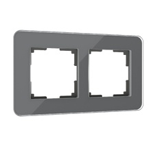 Рамка из стекла на 2 поста Elite графит Werkel a057879_WR