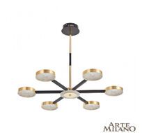 Подвесная люстра на штанге Arte Milano Ferrara 272079/6 BK/GD