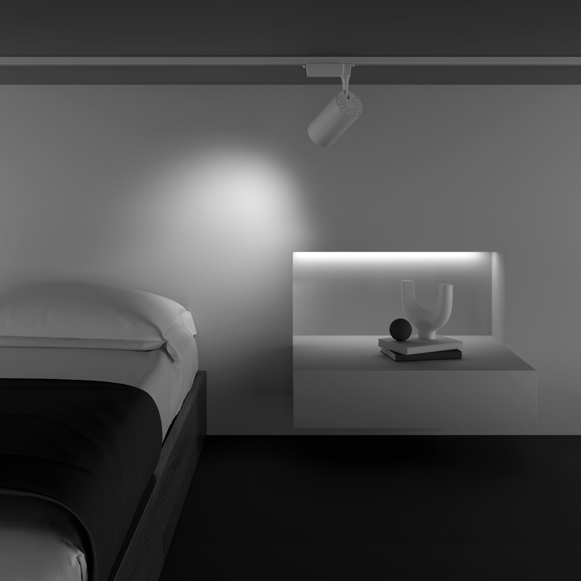 Трековый светильник Maytoni Technical Vuoro TR003-1-36W3K-M-W_MY