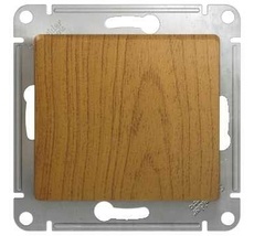 Выключатель встраиваемый одноклавишный (дуб) Systeme Electric GSL000511